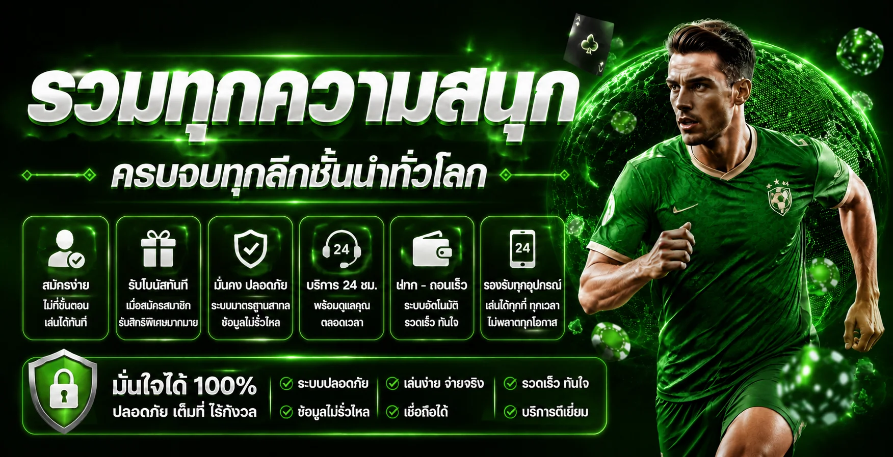 รวมหมวดคาสิโน กีฬา และหวยบน negaway